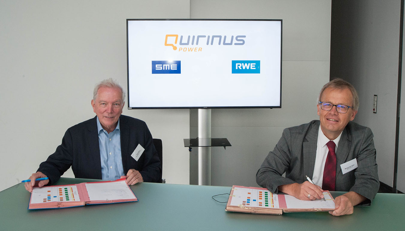 Unterzeichnung des Kooperationsvertrages zwischen RWE und der SME Management GmbH